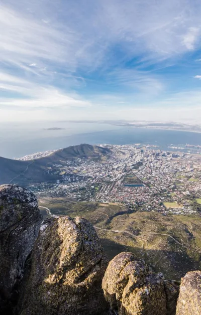 Le Cap vu depuis le sommet de Table Mountain